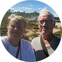 Hans en Marion 2025 in New Zealand