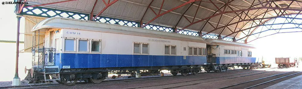 Queensland: Gulflander treinstellen in Normanton treinmuseum