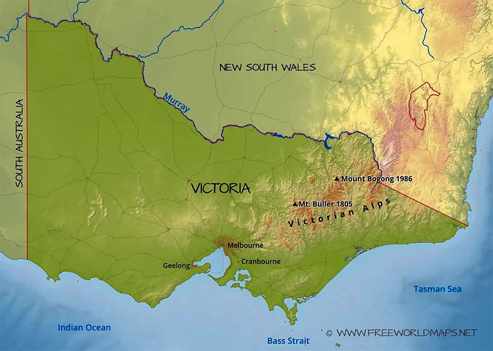 kaart Victoria